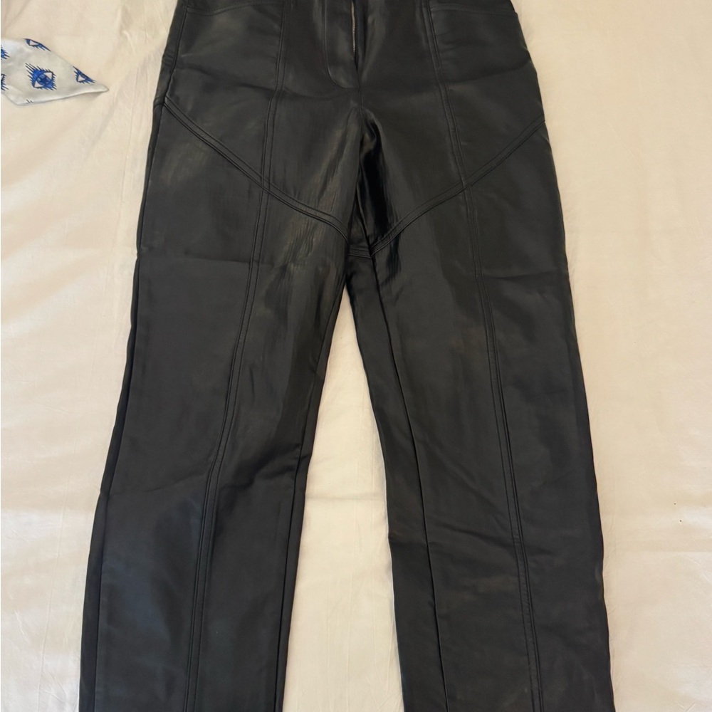 Aritzia - Wilfred Black Leather Pants